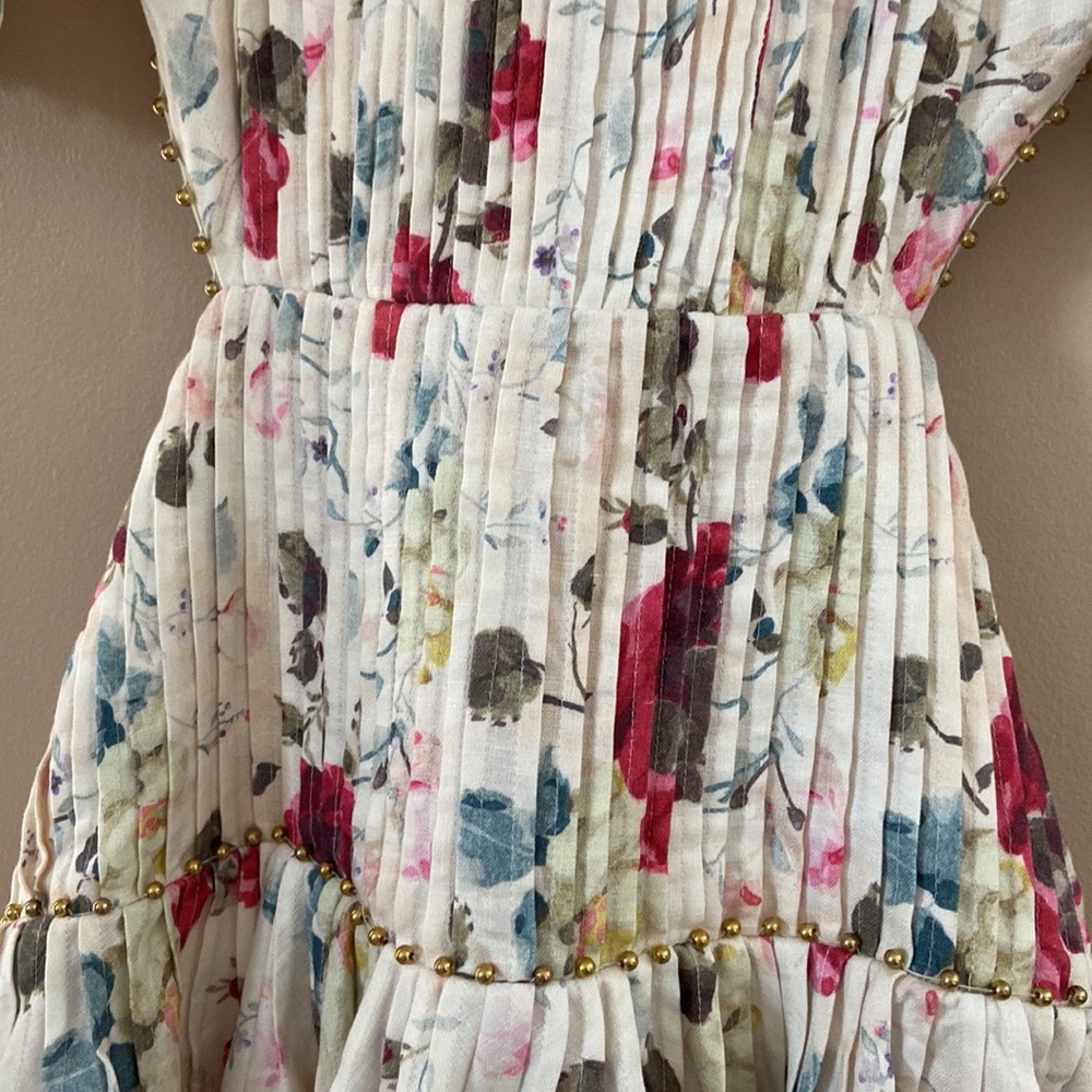 Zimmermann- RUNWAY Mischief Corset Laced Dress in Floral - Picture 12 of 14